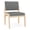 Gray, variant on Lenox Wood Reception Waiting Armless Guest Chair / Natural Wood / Blue