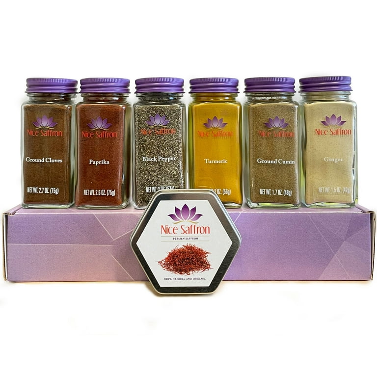 Nice Saffron - 12 Pack Spices Cooking Gift Set (Italian Herbs & Spices)