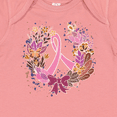 thumbnail image 4 of Inktastic Breast Cancer Awareness Wreath Pink Ribbon Girls Baby Bodysuit, 4 of 5