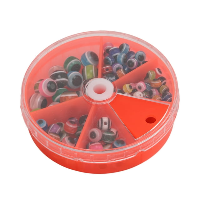 Plastic Fishing Beads, Evil Mixed Color Fisheye Bead Bright Colors Multicolor for Fresh Water for Salt Water