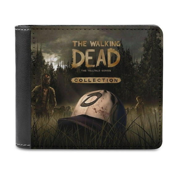 Walking Dead Wallet, Anime Leather Wallet Mens Wallets Manga Slim Durable Bifold Wallets