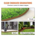 thumbnail image 5 of KFFKFF Metal Garden Border, Set of 10, Steel Lawn Edging Strips, Each 39.6" L x 2" H, Hammer-Driven Edging Border, Flexible Metal Yard Edging, 2.5" Spike Length, Aged Brown, 5 of 9