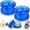 2PCS Blue#001, variant on Clear Manual Garlic Twister and Ginger Mincer Tool, Manual Garlic Twister and Mincer, Garlic Crusher, Garlic Grinder, Compact Garlic Mincer Tool, Ginger, Herbs(White)