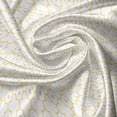thumbnail image 5 of Ambesonne Moroccan Valance Pack of 2, Quatrefoil Dot Petals, 42"X18", Mustard Pale Grey, 5 of 5