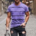 thumbnail image 2 of Maean Big and Tall Shirts for Mens Short Sleeve Crewneck Striped Tshirts Summer Casual Tee Tops, 2 of 5