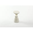 thumbnail image 6 of Lisonu Clearance Lucky Stone End Table - Milk White Fiberglass Side Table - Sculptural Oval Coffee Table - Modern Minimalist Accent Table for Living Room, 6 of 9