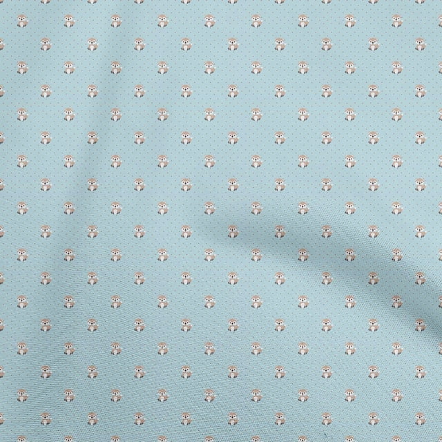 oneOone Velvet Light Blue Fabric Asian Theme Japanese Sewing Craft Projects Fabric Prints By Yard 58 Inch Wide