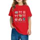 thumbnail image 1 of Fiudx Camiseta para Niños, Tela Suave y Fresca, Blusa Cómoda de Cuello Redondo, Camisa Elegante de Manga Corta, Ropa Informal de Diario, Moda para Niños y Niñas, Regalo Escolar Perfecto., 1 of 6