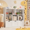 thumbnail image 6 of Aiho Kids Bookcase,Children's Book Shelf, 3 Drawers with wheels for Storage,Toddler Bookshelf for Nursery,Kids Rooms - White, 6 of 12
