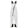 thumbnail image 6 of CCRFTGI Womens Snow Bibs Baggy Snowboarding Adjustable Straps Overalls Winter Warm Athletic Waterproof Bib Overalls Snow Bibs Women White L, 6 of 7