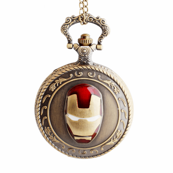 Classical Quartz Pocket Watch Retro Steampunk Cartoons Pocket Watches with Necklace Pendant