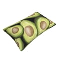 thumbnail image 3 of YFYANG Super Soft Rectangular Plush Cushion Cover (Without Pillow Insert), Green Watercolor Avocado Comfort and Non-Pilling Hidden Zip Bedroom Sofa Pillowcases, 20"x30", 3 of 9