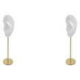 thumbnail image 4 of kurtrusly Earring Display Stand Human Ear Model Organizer Holder Showcase Stud Jewelry Left Translucent Height: 18cm 2Set, 4 of 6
