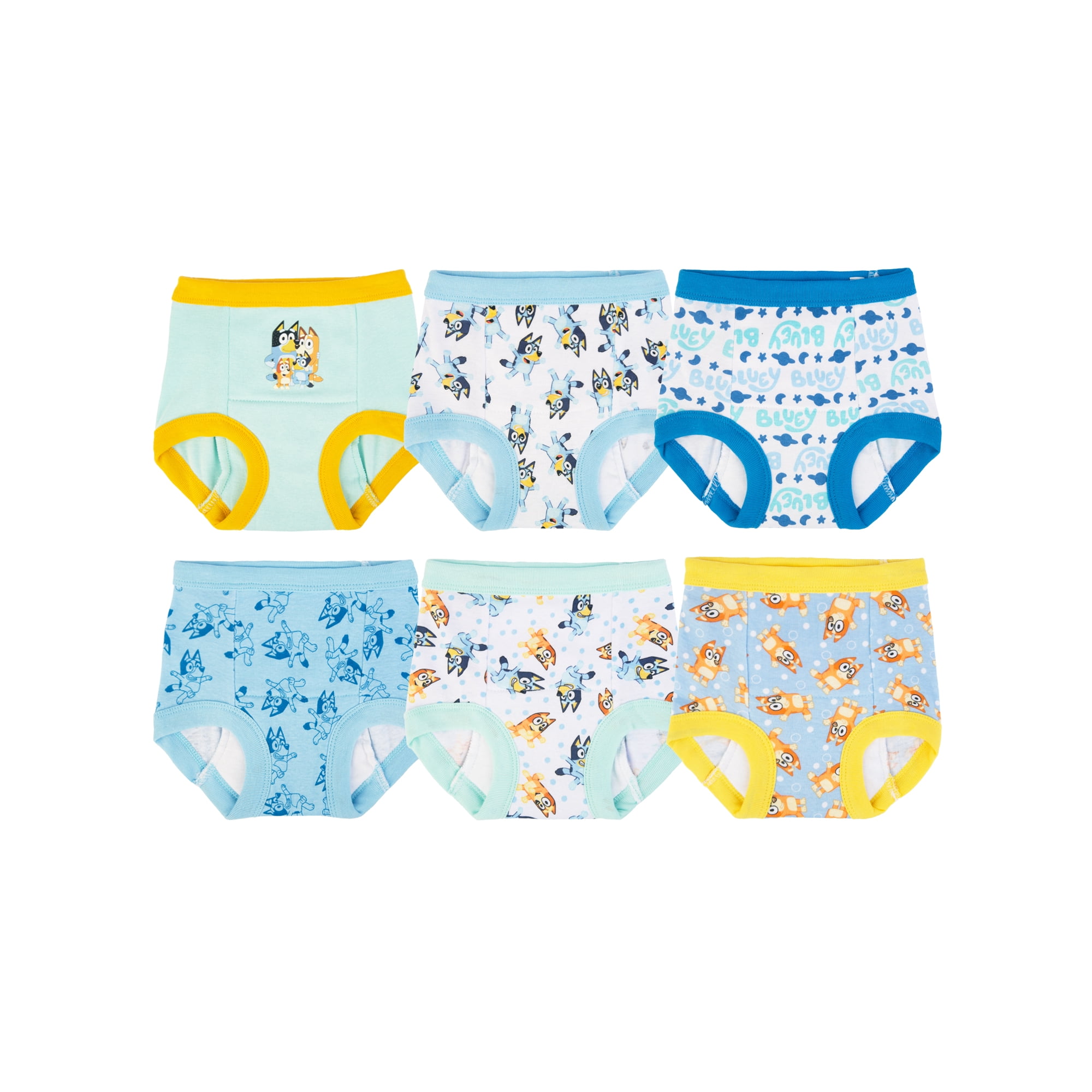 Bluey Character Toddler Boy Training Pants, 6 - Pack, Sizes 2T-3T
