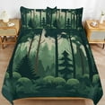 thumbnail image 3 of Nature Forest Duvet Cover Set Themed Multicolor Polyester Bedding Set for Bedroom Decoration, 3 of 6
