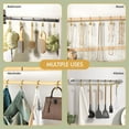 thumbnail image 6 of AmazerBath Gold Shower Curtain Hooks, 12PCS Rust Proof Shower Curtain Rings, Decorative Modern Shower Curtain Hangers, Elliptical Heavy Duty Design, 6 of 7