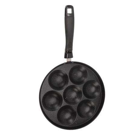 YAHHU 10.2 Inch Nonstick 7-Hole Egg Frying Pan Omelet Skillet for Breakfast Home Kitchen (26 cm)