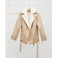 thumbnail image 5 of Vintage Zipper Casual Jacket Outerwear (M, FriarBrown), 5 of 7