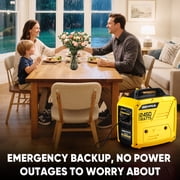 2450W Portable Inverter Generator for Home Use,Super Quiet Outdoor Generator for Camping Outdoor Emergency Power Backup,1.6Gallon Large Fuel Tank Up to 8.3 Hours Use,EPA Compliant