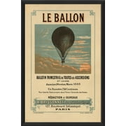 The Artwork Factory 55024 Le Balloon Vintage Poster Ready to Hang Artwork