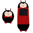 thumbnail image 1 of (Conocimiento sin procesar) Saco de dormir para niños perezosos Muñecas Pijamas recubiertos Saco de dormir Funda para la siesta 126*43cm (Mariquita negra) Prohibición de EE. UU., Infracción protegida, 1 of 10