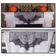 thumbnail image 3 of Cheers.US Home Halloween Fireplace Decorations, Fireplace Mantle Scarf Cover, Black Lace Spider Web for Door, Window and Fireplace Decoration, Halloween Decorations, 3 of 6