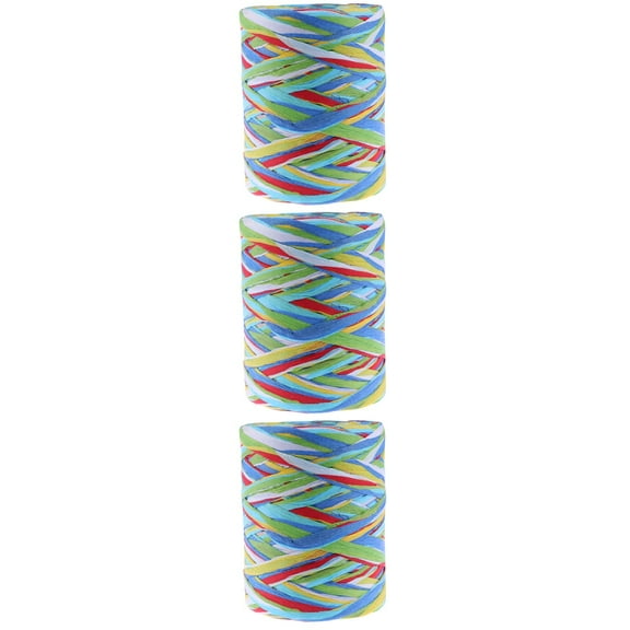 3 PCS Raffia Paper Craft Ribbon Decor Living Room Decoration