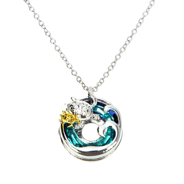 KAKOWELY Collar de cristal con forma de tortuga para madre y bebé, regalo de joyería para mujeres y niñas.