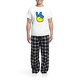 thumbnail image 5 of CafePress - Ukrainian Flag Peace Sign Ukraine Native H Pajamas - Men's Light Loose Fit Cotton Pajama Set, 5 of 7