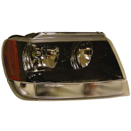 Go-Parts OE Replacement for 1999 - 2004 Jeep Grand Cherokee Front Headlight Assembly Housing / Lens / Cover - Right (Passenger) Side - (Laredo + Sport) 5103400AA CH2503138 Replacement For Jeep