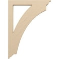 thumbnail image 3 of Ekena Millwork 3 1/2"W x 32"D x 44"H Thorton Traditional Rough Cedar Woodgrain TimberThane Bracket, Primed Tan, 3 of 6