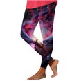 thumbnail image 2 of SELONE Leggings for Women Plus Size Mid Waist Gym Leggings Elastic Waist Full Length Summer Pants Curvy Slim Casual Long Vacation Pants Pull on Yoga Lightweight Multicolor M Breathable Beach Pants, 2 of 7