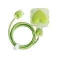 thumbnail image 1 of lionlar Chargers Cable Protective Cover ,Cute Fast Charger Protector, 3D Protective Case Love Green, 1 of 9