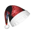 thumbnail image 2 of Cauagu Closeup Red Flamingo Portrait for Adult Christmas Hat,1-Pack Xmas Holiday Hat Santa Hat for Women & Men Festive Headwear Accessories Fit for Christmas/New Year/Party, 2 of 6