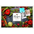 thumbnail image 2 of PinPix 36x24 Custom Cork Bulletin Board Dark Vegetables Poster Board Has a Fabric Style Canvas Finish, Framed in Dark Vegetables, by ArtToFrames (PinPix-1363), 2 of 5