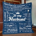 thumbnail image 5 of Tiruiarec Birthday Gifts for Husband from Wife, Anniversary Wedding Gifts for Men, Christmas Fathers Valentines Day Birthday Gift Ideas for Husband, to My Man Blanket 40"x30", 5 of 6