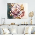 thumbnail image 2 of Designart Pink And Gold Orchid Flower I Canvas Wall Art, 2 of 5
