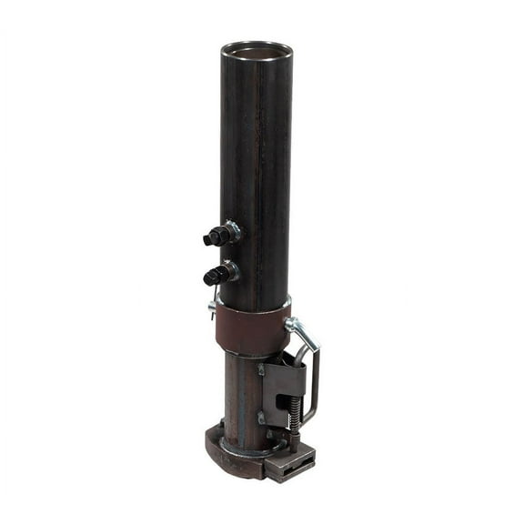 Round Gooseneck Trailer Coupler w/ Load Bearing Pin Set Compatible w/ 2-5/16" Hitch Ball 30,000 Lbs WLL, Coupler Retracted Height 30" and Extended up to 38"