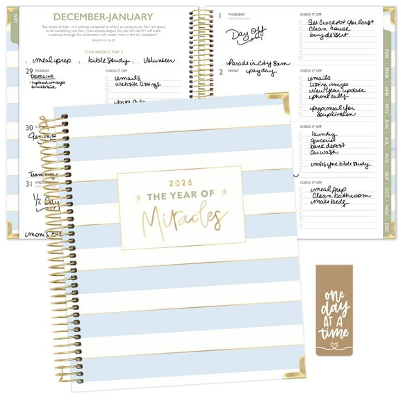 bloom daily planners x Cleerely Stated 2026 Planner (January 2026 - December 2026) Hardcover Calendar Year Organizer - Religious Faith Based Monthly/Weekly Christian Agenda Book - 7" x 9"