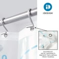 thumbnail image 4 of iDesign Kids Waterproof PEVA Shower Curtain, Splish Splash, White and Blue, 4 of 6