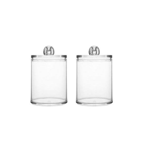 Easy Clean Home Travel Countertop Organizer With Lid Q Tip Box Cotton