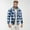 E-Sky Blue, variant on 2025 Men's Shirt Jacket with insulated Flannel Quilted Lined Long Sleeve Mens Small Winter Jackets Plaid Coat Button Down Men's Work Coats and Jackets Thick Outwear Winter
