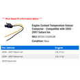 Engine Coolant Temperature Sensor Connector - Compatible with 2003 ...