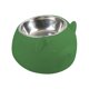 thumbnail image 3 of Comedero para perros inclinado a 15 degree, de acero inoxidable, para gatos y cachorros de interior. Verde, 3 of 9