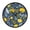 Printmaking, variant on Indoor 12' Voice-Activated Luminous Decoration Wall Clock With LED Night Light Olive Branches with Leaves