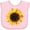 AD-Pink, variant on Inktastic Summer Grunge Sunflower Boys or Girls Baby Bib