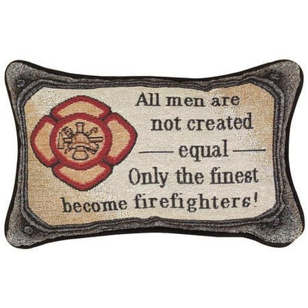 Manual Woodworkers & Weavers All Fired Up Word Lumbar Pillow