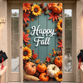 thumbnail image 5 of Decorative Design Happy Fall Pumpkin Theme Autumn Decor Sunflower Design Thanksgiving for Fall Decoration Seasonal Party Indoor, 5 of 9