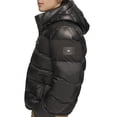 thumbnail image 4 of Chaqueta Tommy Hilfiger de piel sintética negra con capucha y capucha, 4 of 5