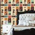 thumbnail image 2 of Coffee Shop Peel and Stick Wallpaper Vintage Coffee vintage Classic Cups Wall Mural 23.6in x 9.8ft Self Adhesive Removable Wall Paper Renter Friendly Wallpaper for Bakery Coffee Lover, 2 of 8